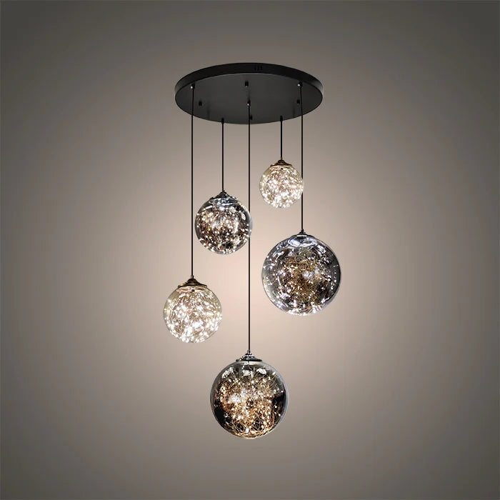 steffenmüller 3-Light Glass Pendant Ceiling Fixture
